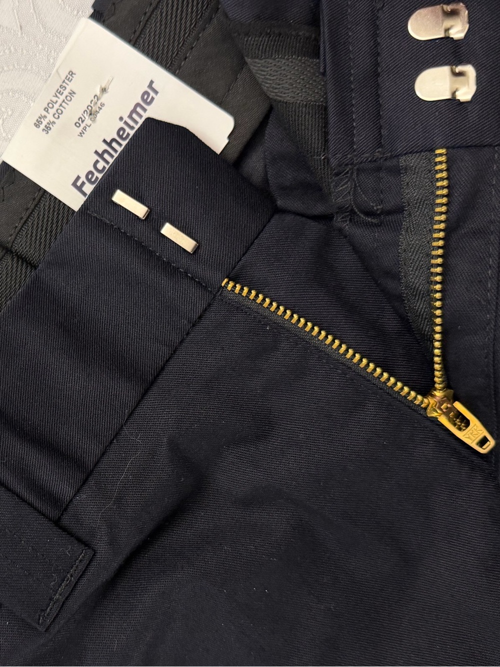 Flying Cross Uniform Navy Blue Cargo Shorts Front Flap Pockets Men 32” Waist - Picture 8 of 10